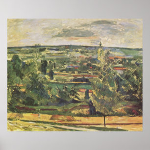 Poster Paisagem no Jas-de-Bouffan - Paul Cezanne