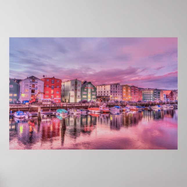 Poster - Paisagem Noruega Escandinávia (Frente)