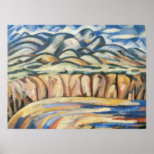 Pôster Paisagem, Novo México por Marsden Hartley, Arte Fi