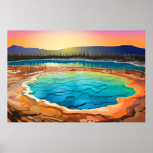 Poster Paisagem Panorâmica de Cenário Natureza