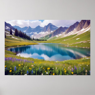 Poster Paisagem Panorâmica Monta Natureza Picturesca