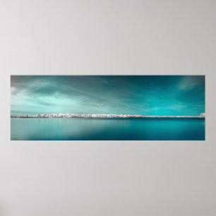 POSTER PAISAGEM PANORÂMICO - DNIPRO, UCRÂNIA