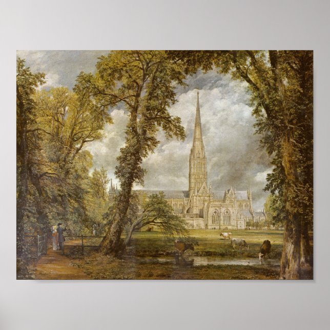 Poster Paisagem Pastoral - John Constable (Frente)