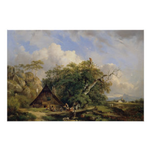 Pôster Paisagem perto de Gutenstein – Dominik Schufried