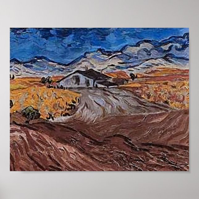 Pôster Paisagem Perto do Santo - Rémy Van Gogh Fine Art (Frente)