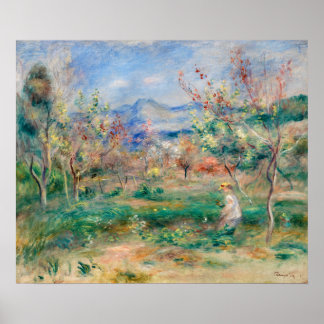 Poster Paisagem por Pierre-Auguste Renoir