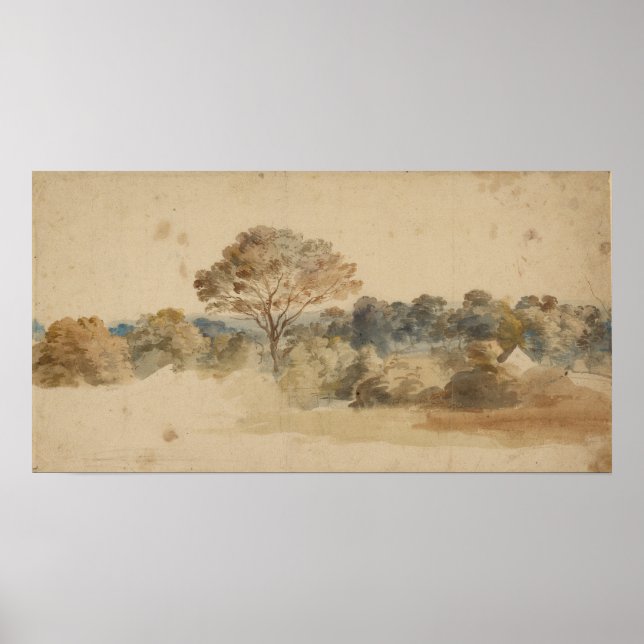 Pôster Paisagem, por volta de 1640, Anthony van Dyck (Frente)