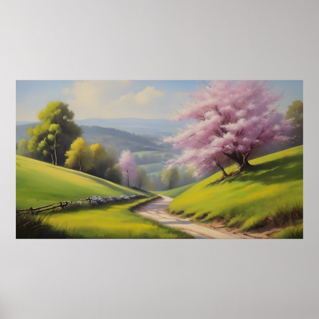 Poster paisagem primavera (Frente)