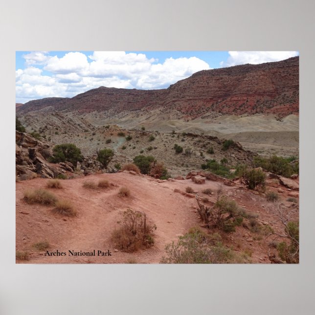 Poster Paisagem robusta no Parque Nacional de Arches (Frente)