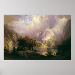 Poster Paisagem Rocky Mountain (1870)