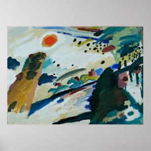 Pôster Paisagem Romântica de Wassily Kandinsky