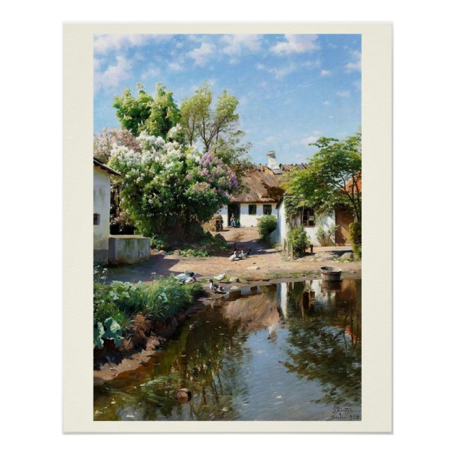 Pôster Paisagem rural, Peder Mørk Mønsted (Frente)