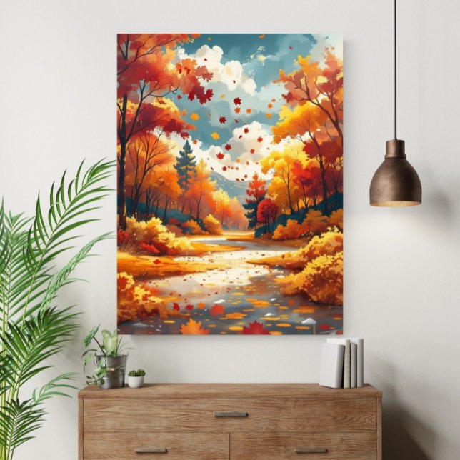 Poster Paisagem Serena e Bonita da Natureza no Outono (Criador carregado)