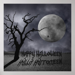 Pôster Paisagem Spooky Halloween