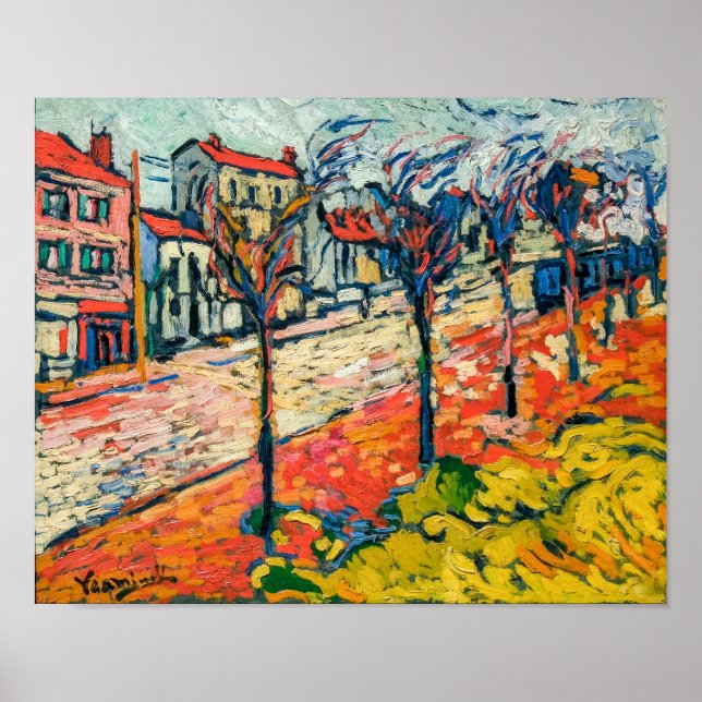 Poster Paisagem Suburbana | Maurice de Vlaminck | (Frente)
