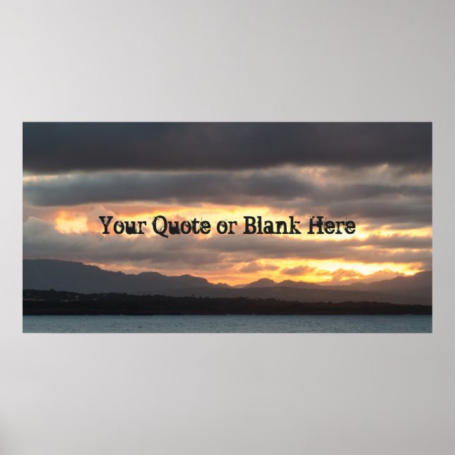 Poster Paisagem Sunset (Frente)