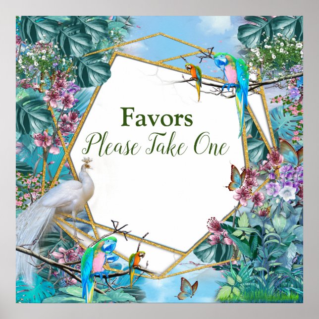 Poster Paisagem Surreal Tropical (Frente)