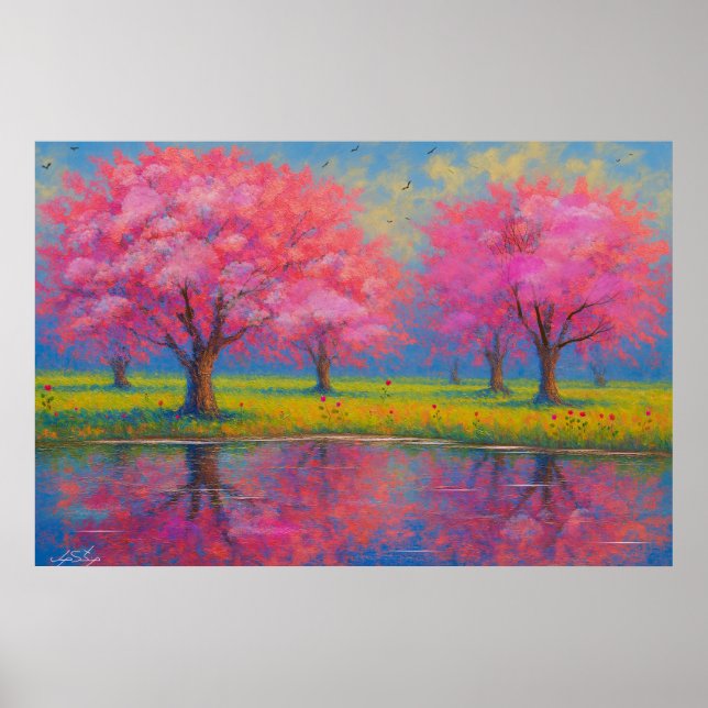 Poster Paisagem Sussurros de Luz (Frente)