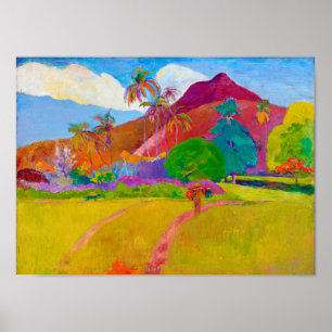 Poster Paisagem Taitiana, Gauguin