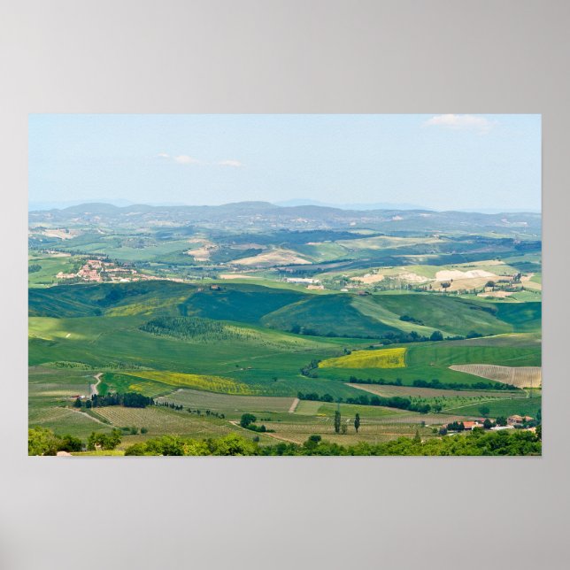 Poster Paisagem Típica da Toscana (Frente)