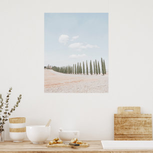 Poster Paisagem Toscânia Cores Suaves