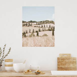 Poster Paisagem Toscânia Cores Suaves