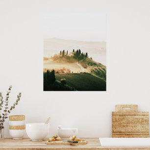 Poster Paisagem Toscânia Cores Suaves