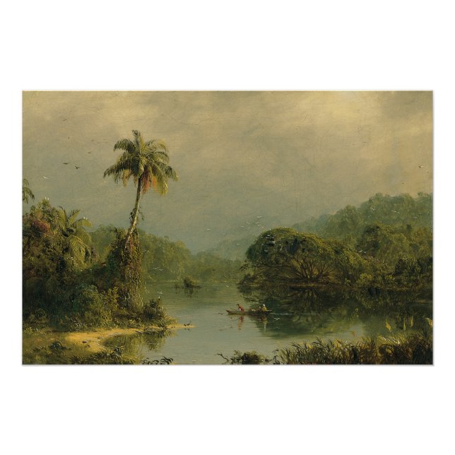 Pôster Paisagem tropical Igreja Frederic Edwin (Frente)