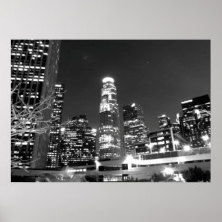 Poster paisagem urbana branca e preta 13