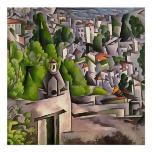 Pôster Paisagem Urbana de Casas Velhas Vazias de Kayakoy