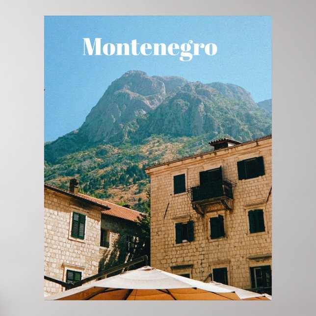 Poster Paisagem urbana de Montenegro (Frente)