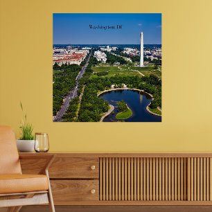 Poster paisagem urbana de Washington DC