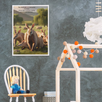 Poster Paisagem Verde de roaming majestosa