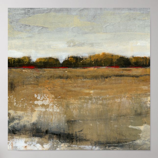 Poster Paisagem Verde Esmagadora do Campo (Frente)