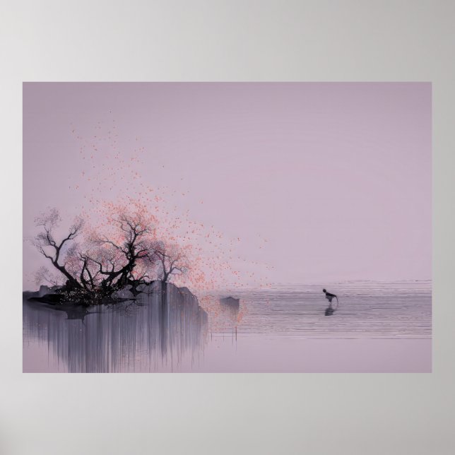 Poster Paisagem Zen Minimalista (Frente)