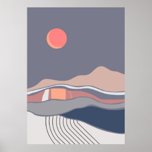 Poster paisagens azuis