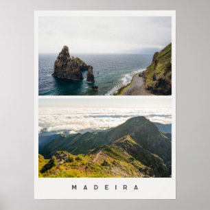Poster Paisagens da Madeira, Colagem de fotos de viagem