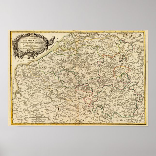 Pôster Países Baixos e Bélgica (Frente)