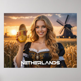 POSTER PAÍSES BAIXOS - HOLANDÊS