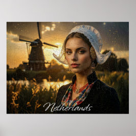 POSTER PAÍSES BAIXOS - PINTURA A ÓLEO - AI