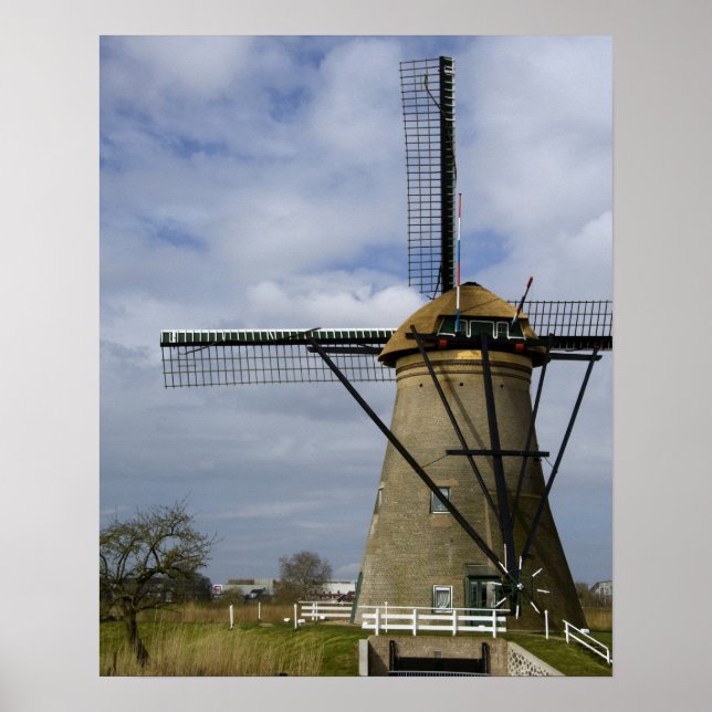 Pôster Países Baixos (t.c. Holanda), Kinderdijk. 19 (Frente)