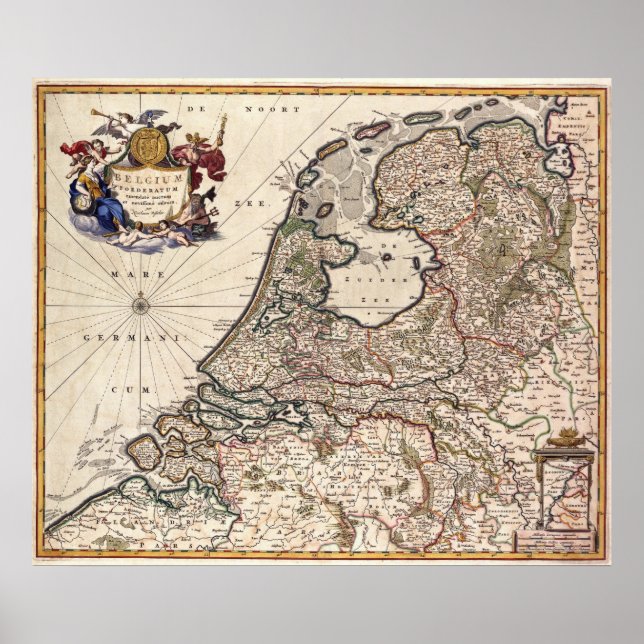 Poster Países Baixos unidos (Frente)