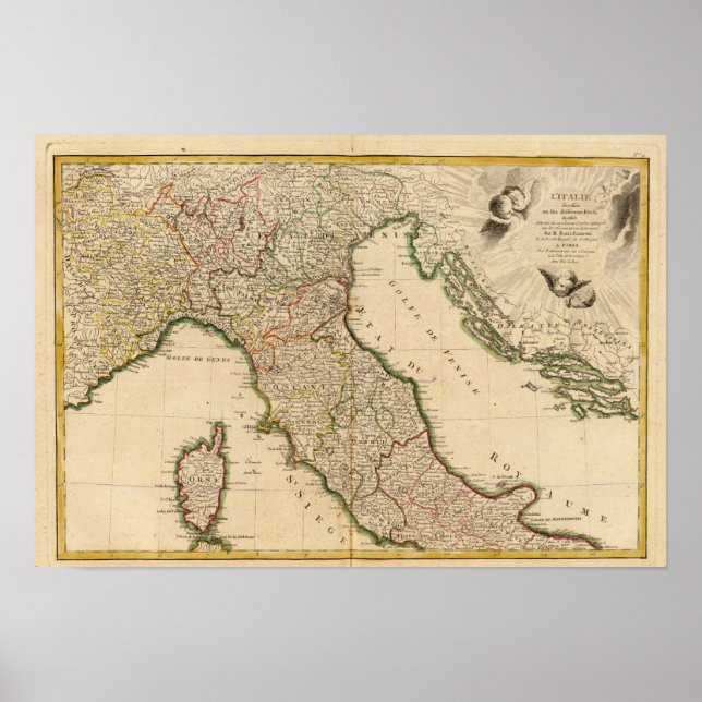 Poster Países de embarque italianos (Frente)