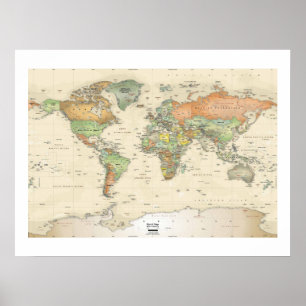 Poster - países em todo o mundo