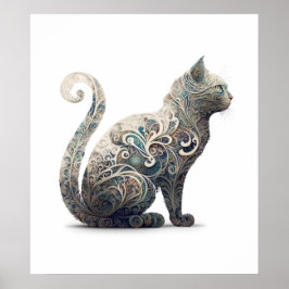 Poster Paisley cat