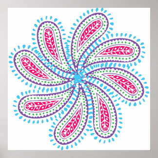 Pôster Paisley Flower