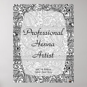 Poster Paisley Passion - Preto (Henna)