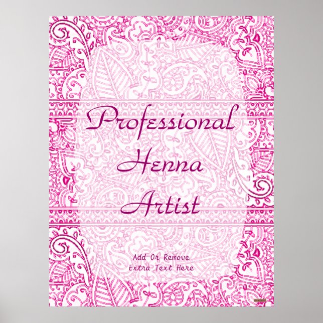 Poster Paisley Passion - Rosa (Henna) (Frente)
