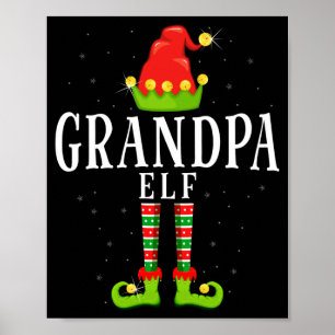 Poster Pajama de natal do avô elfo correspondente