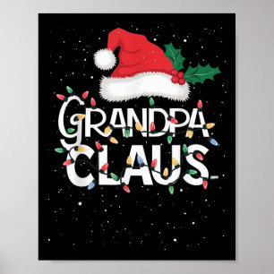 Poster Pajama de Natal do Papai Noel para Família Combina